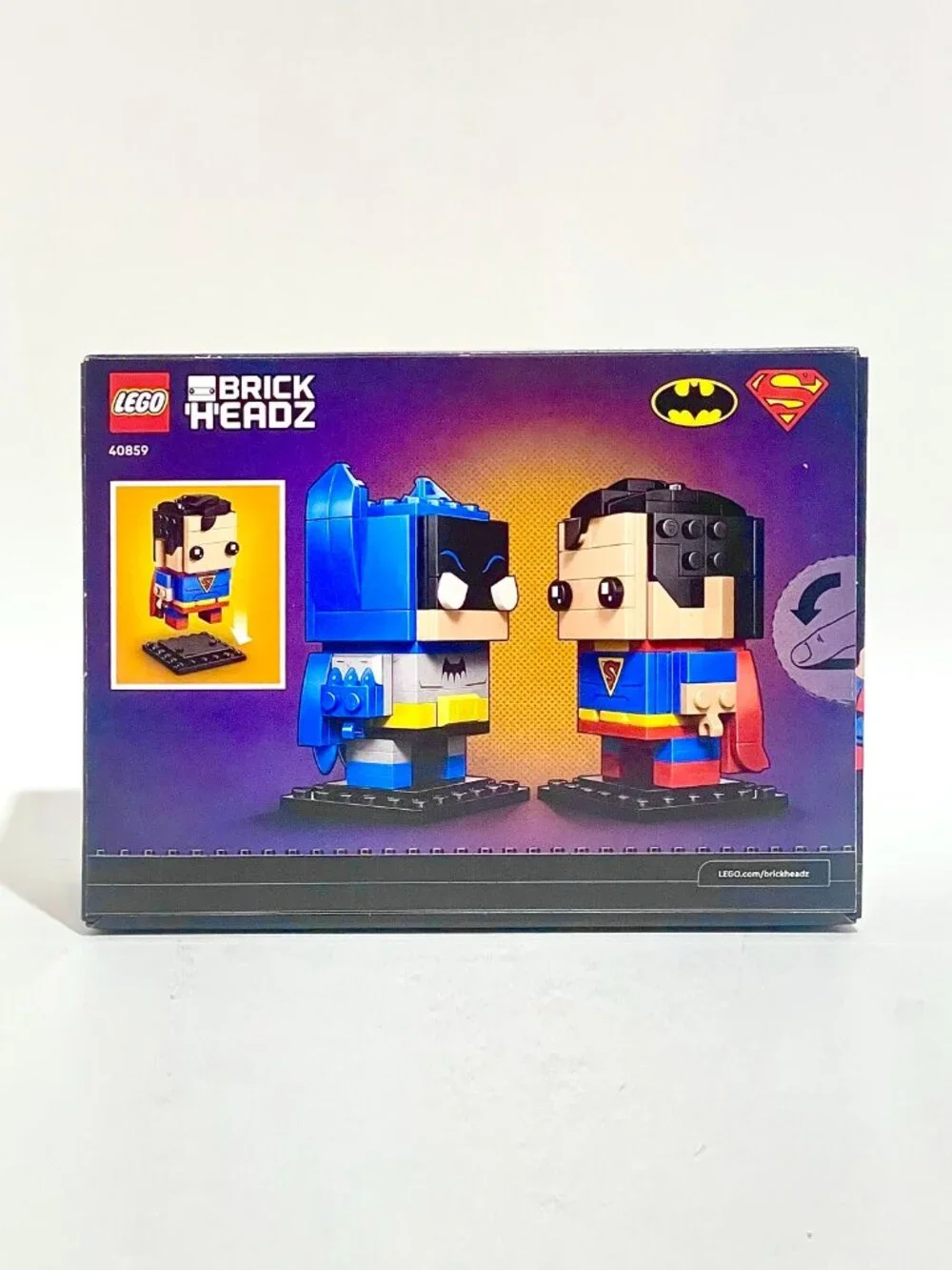 Lego Brickheadz 40859 Golden Age Superman and Batman Figures NIB New in Hand